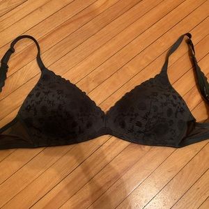 Aerie Black Lace Bra Size 36C